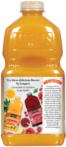 Langers Mongo Mango Juice Cocktail 64 fl oz Perspective: back