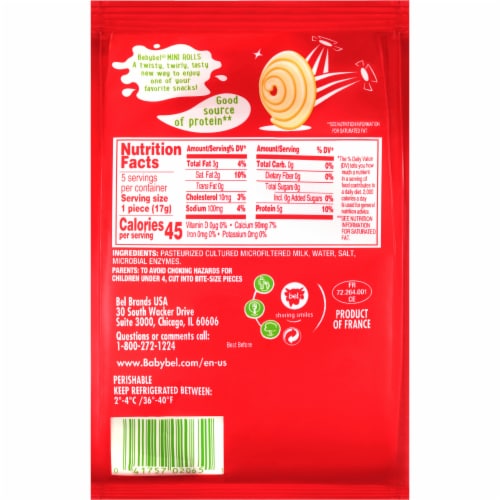 Babybel® Mini Rolls Dairy Snack Perspective: back