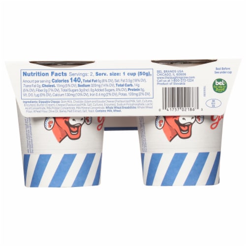 The Laughing Cow & Go Creamy Original Dippable Cheese & Breadsticks Perspective: back