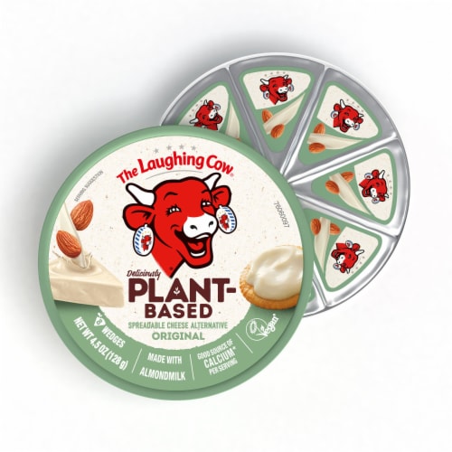 The Laughing Cow Plant-Based Original Spreadable Cheese Wedges Perspective: back