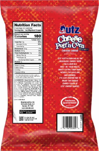 Utz® Cheese Puff'n Corn Perspective: back