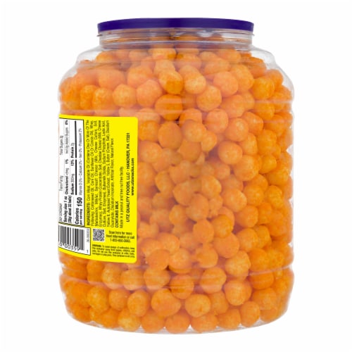 Utz® Baked Cheddar Cheese Balls Chips Perspective: back