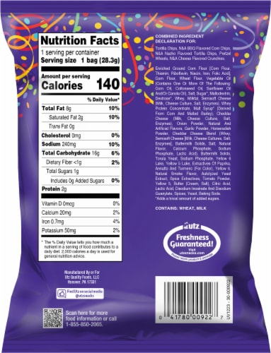 Utz® Party Mix Snack Bag Perspective: back