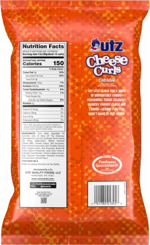 Utz Cheese Curls Perspective: back