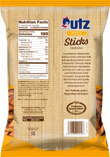 Utz® Butter Pretzel Sticks Perspective: back