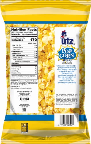 Utz® Butter Popcorn Perspective: back