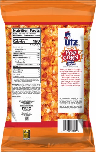 Utz® Cheddar Cheese Popcorn Perspective: back