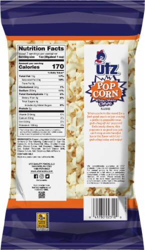 Utz Premium White Cheddar Popcorn Perspective: back