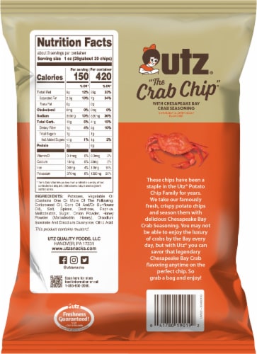 Utz® "Crab Chip" Chips Perspective: back