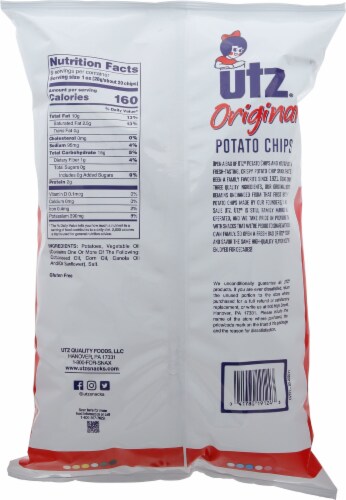 Utz Regular Potato Chips Perspective: back
