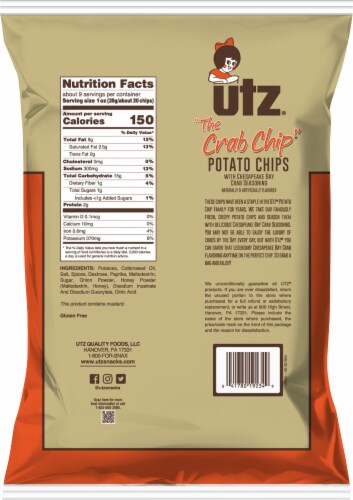 Utz Crab Potato Chips Perspective: back