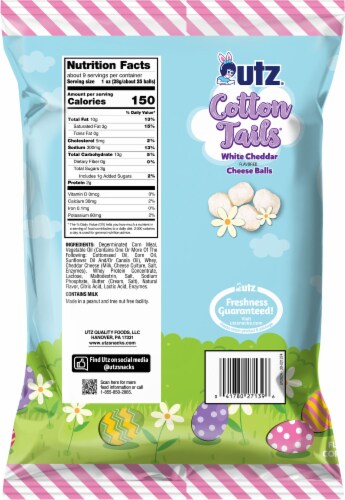 Utz® Cotton Tails® White Cheddar Cheese Balls Perspective: back