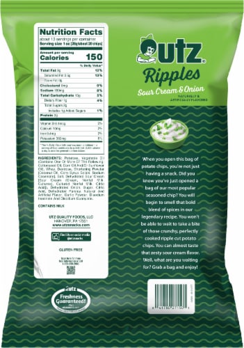 Utz® Party Size Sour Cream & Onion Potato Chips Perspective: back