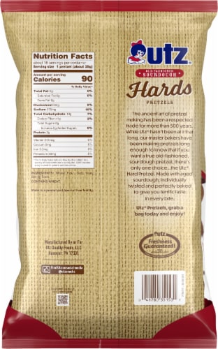 Utz Old Fashioned Sourdough Hards Pretzels Perspective: back