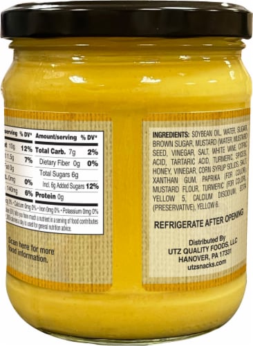 Utz Honey Mustard Pretzel Dip Perspective: back