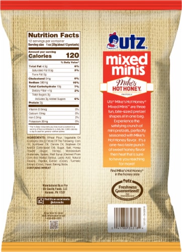 Utz® Mike's Hot Honey® Mixed Minis™ Pretzels Perspective: back