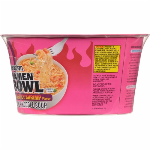 Maruchan® Hot & Spicy Ramen Noodles With Shrimp and Vegetables Bowl, 3.
