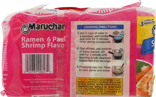 Maruchan® Souper Shrimp Ramen Noodles Perspective: back