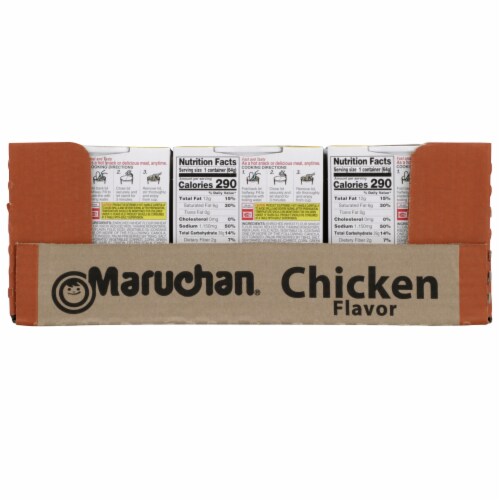 Maruchan® Instant Lunch Chicken Flavor Ramen Noodle Soup Case Sale Perspective: back