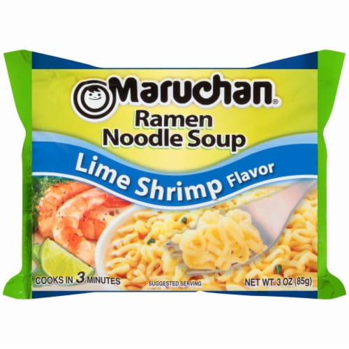 Maruchan Lime Chili Shrimp Ramen Soup Perspective: back