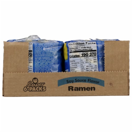 Maruchan Oriental Flavor Souper 6-Pack Ramen Noodle Soup Perspective: back