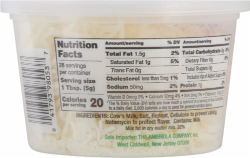 Ambriola Shredded Three Cheese Blend Perspective: back