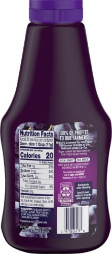 Welch's® Reduced Sugar Concord Grape Jelly Perspective: back