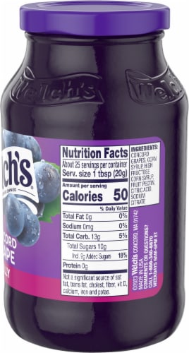 Welch's® Concord Grape Jelly Perspective: back