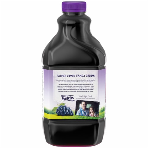 Welch's 100% Black Cherry Concord Grape Juice Perspective: back