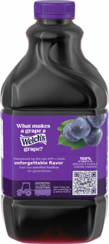Welch's® 100% Concord Grape Juice with Calcium Perspective: back