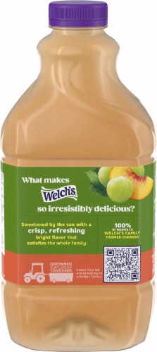 Welch's® 100% White Grape Peach Juice Perspective: back