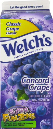 Welch's Concord Grape Juice Perspective: back