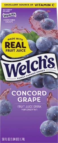 Welch's Concord Grape Fruit Juice Cocktail Perspective: back