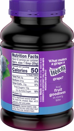 Welch's® Concord Grape Jam Perspective: back