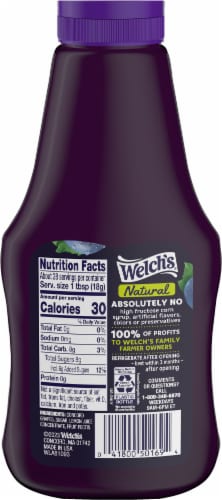 Welch's® Natural Concord Grape Squeeze Spread Perspective: back
