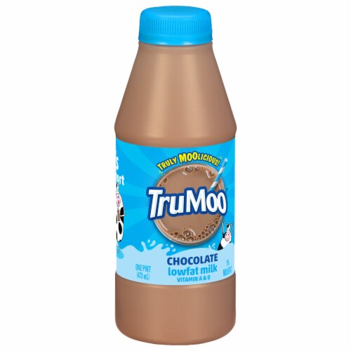 TruMoo 1% Lowfat Chocolate Milk Perspective: back