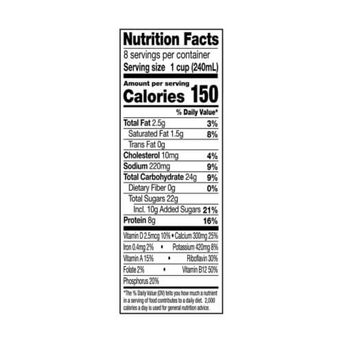 TruMoo 1% Lowfat Chocolate Milk Perspective: back
