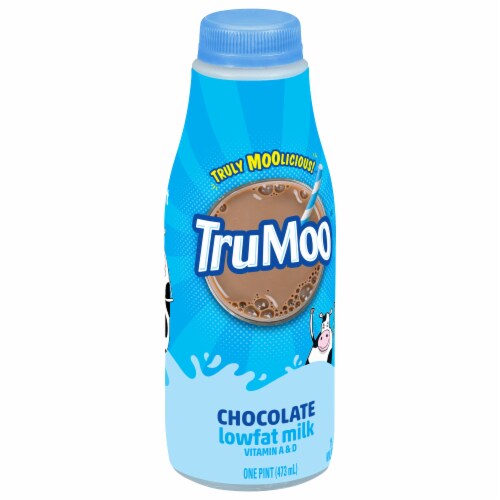 TruMoo 1% Lowfat Chocolate Milk Perspective: back