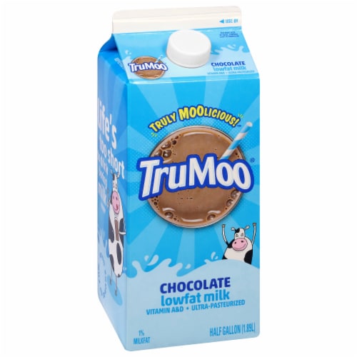 TruMoo 1% Lowfat Chocolate Milk Perspective: back
