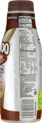 TruMoo High Protein 1% Lowfat Chocolate Milk Perspective: back
