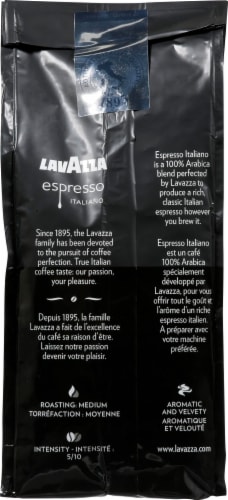LavAzza Espresso Italiano 100% Arabica Whole Bean Coffee Perspective: back