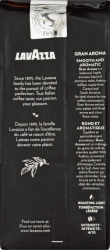 LavAzza Gran Aroma Whole Bean Coffee Perspective: back