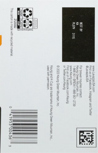 LavAzza Gran Aroma Light Roast K-Cup Coffee Pods Perspective: back