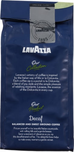 LavAzza Medium Ground Decaf Coffee Perspective: back