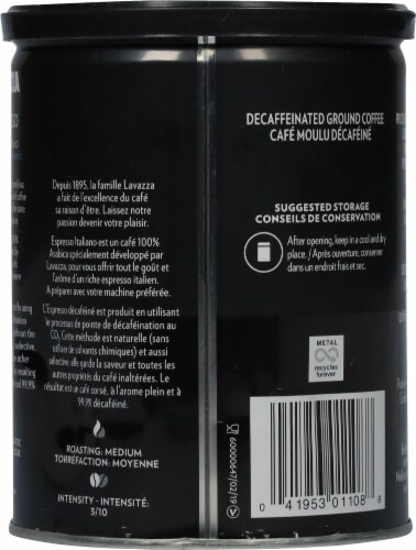 LavAzza Espresso Decaffeinated Medium Roast Ground Coffee Perspective: back