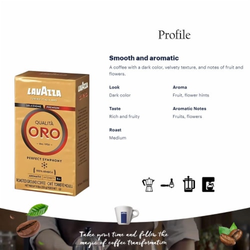 LavAzza Qualita Oro Ground Coffee Perspective: back