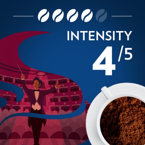 LavAzza Intenso Dark Roast Ground Coffee Perspective: back