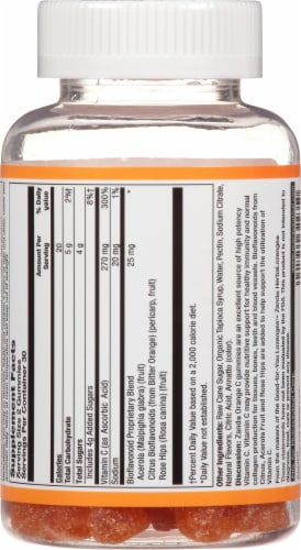Zand® Orange C Immune Booster Gummies Perspective: back