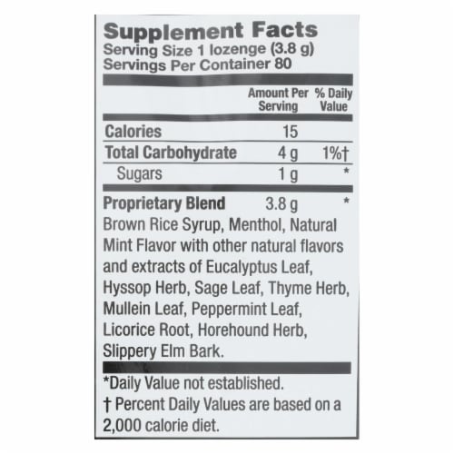 Zand - Lozenge Menthol - 1 Each - 80 CT Perspective: back