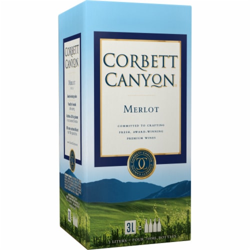 Corbett Canyon Merlot Red Wine Box Perspective: back